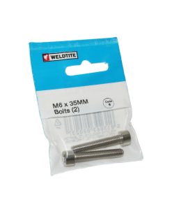 Vis M6 X 35mm (Paire Sur Carte) -Weldtite-