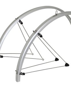 Garde Boue Route Tringles 700 Stronglight 35mm Argent (Paire) Avec Fixation Classic Tringles Inox