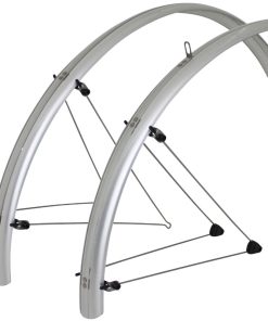 Garde Boue VTT Tringles 26'' Stronglight Country 54mm Argent (Paire) Avec Fixation Classic Tringles Inox