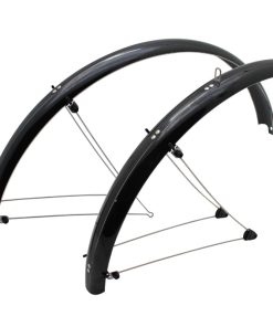 Garde Boue VTT Tringles 26" Stronglight Country 60mm Noir (Paire) Avec Fixation Classic Tringles Inox