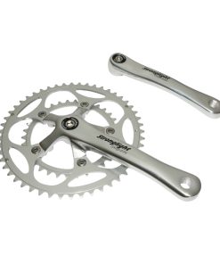 Pedalier Route Stronglight 9-10V. Impact Argent 175mm 52-34 Compatible 8V. (Axe Carre 107mm)