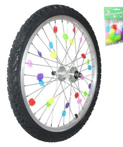 Decoration de Roues Multicolor Fixation Rayon A Clipser (Vendu Au Sachet de 24Pcs)