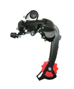 Derailleur VTT Arriere Gravity 8-7V. Tz Chape Longue Noir A Visser (Compatible Shimano Jusqu'A 30 Dents)