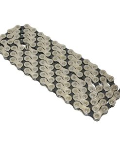Chaine Velo 7-8V. Route-VTT Gravity Argent-Noir 116 Maillons Compatible Shimano et SRAM