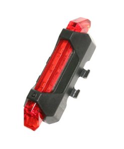 Eclairage Velo - Trottinette Usb Arriere Sur Tige de Selle - Haubans - Essieux Arriere de Trottinette Xiaomi M365 Leds 2 Fonctions Pro Rouge (Rechargeable Usb) (Sur Carte)