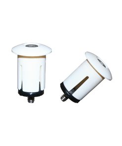 Bouchon de Cintre Guidon Gravity Avec Expandeur Blanc (Paire) Diam. Inter 18.2mm et Exter 25.2mm