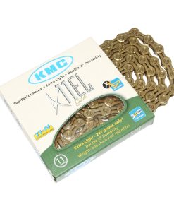 Chaine Velo 11V. Route-Vtt Kmc X11El Or 118 Maillons Compatible Shimano-Sram