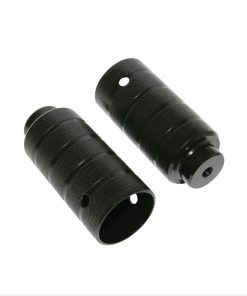 Repose Pied BMX Alu Diam 45mm Noir L100mm Pour Axe de 3-8 (Paire)