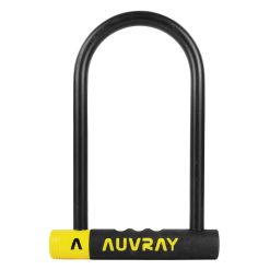 Antivol Velo U Auvray Alarm 128 X 245 Gris Diam 14 mm A Cle Avec Alarme Sonore Niveau Securite 7-10 - Homologue Fub 1 Etoile