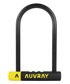 Antivol Velo U Auvray Alarm 128 X 245 Gris Diam 14 mm A Cle Avec Alarme Sonore Niveau Securite 7-10 - Homologue Fub 1 Etoile