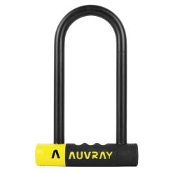 Antivol Velo U Auvray Alarm 90 X 210 Noir Diam 14 mm A Cle Avec Alarme Sonore Niveau Securite 7-10 - Homologue Fub 1 Etoile