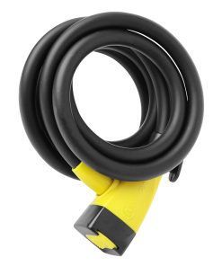Antivol Velo Spiral A Cle Auvray Diam 12 mm L 1.80 M Noir Mat (Avec Support)