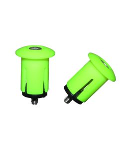 Bouchon de Cintre Guidon Gravity Avec Expandeur Vert Fluo (Paire) Diam. Inter 18.2mm et Exter 25.2mm