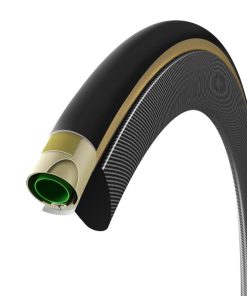 Boyau Piste 700 X 23 Vittoria Pista Speed Graphene Noir Flancs Miel 200G (Utilisation Exclusive Piste)