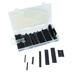 Gaine Thermoretractable 7 Tailles Differents Noir (Assortiment) (Boite de 127 Pieces) -Selection XBIKE-