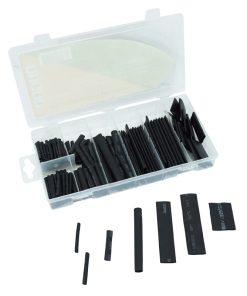 Gaine Thermoretractable 7 Tailles Differents Noir (Assortiment) (Boite de 127 Pieces) -Selection XBIKE-