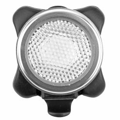 Eclairage Velo Usb Arriere Sur Tige de Selle Newton Light22At Cob Leds 30 Lumens Argent-Noir (Eclairage Rouge et Bleu, Fonctions Fixe, Sos et Clignotant) - Non Homologue -