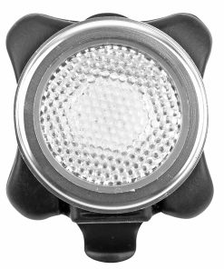 Eclairage Velo Usb Arriere Sur Tige de Selle Newton Light22At Cob Leds 30 Lumens Argent-Noir (Eclairage Rouge et Bleu, Fonctions Fixe, Sos et Clignotant) - Non Homologue -