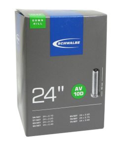 Chambre a Air Velo 24 X 2.10-3.00 Fat Bike - Descente Schwalbe Valve Standard Tout Alu (54-75-507) (Av10D)