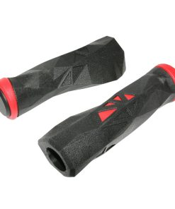 Poignee VTT Newton Probike Ergonomique Noir-Rouge L130mm (Paire)