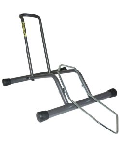 Presentoir-Support 1 Velo Officine Parolin Stabilus Fixation Roue Avant Ou Arriere Compatible 26"-27.5"-29"-700C Gris - En Boite -Gist-