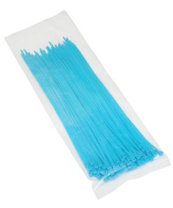 Collier de Serrage Nylon Type Rilsan 2,5X200mm Bleu Fluo (Vendu Par 100) -Gravity-