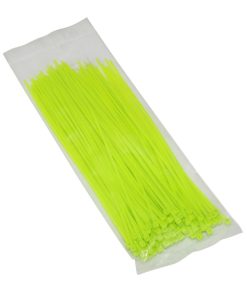 Collier de Serrage Nylon Type Rilsan 2,5X200mm Vert Fluo (Vendu Par 100) -Gravity-