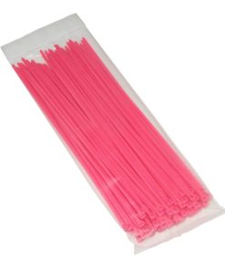 Collier de Serrage Nylon Type Rilsan 3,6X250mm Rose Fluo (Vendu Par 100) -Gravity-