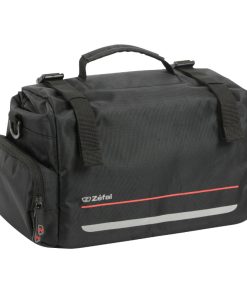 Sacoche Arriere Velo Trunkbag Zefal Z Traveler 60 Sur Porte Bagage Universel 20L Polyester Waterproof Noir (32X18X22Cm)