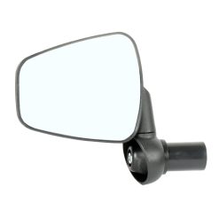 Retroviseur Vélo Gauche Zefal Dooback2 Rabattable Fixation Extremite Cintre Guidon (Miroir 16x22 Cm)