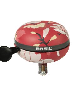 Sonnette Timbre Basil Magnolia Poppy Rouge Diam 80mm (Vendu A L'Unite) Fixation 22,2-25,4mm