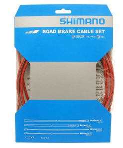 Transmission Frein Route Shimano Rouge-Cable Teflon (Kit Transmission 2Cables-2 Gaines)