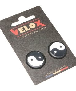 Bouchon de Cintre Guidon Route Velox Doming Ying et Yang (Sur Carte Par 2)