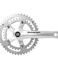 Pedalier Route Stronglight 9-10V. Impact Argent 155mm 44-34 Compatible 8V. (Axe Carre 107mm)