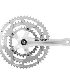 Pedalier Route Stronglight 9-10V. Impact Argent 170mm 52-42-30 Compatible 8-9V. (Axe Carre 115mm)