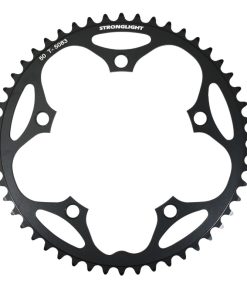 Plateau Route 5 Branches D.130 Stronglight Dural 50 Dents Noir Type Shimano 8-9V.