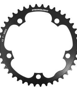 Plateau Route 5 Branches D.130 Stronglight Dural 42 Dents Interieur Noir Type Shimano 8-9V.