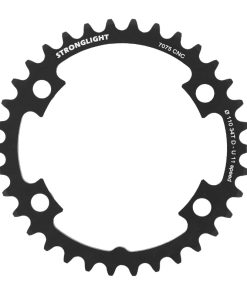 Plateau Route 4 Branches D.110 Pour Shimano Ultegra 6800 Stronglight 34 Dents Interieur Compatible Dura-Ace 9000 Noir Alu 7075 11V.