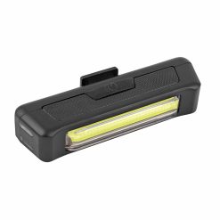 Eclairage Velo - Trottinette Usb Avant Ou Arriere Sur Cintre Guidon Newton Cob Leds 120 Lumens Noir (Fonctions Fixe, Sos et Clignotant)