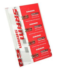 Connecteur de Chaine Velo 9V. SRAM Or (Attache Rapide) (Carte de 4 Pieces)