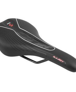 Selle Newton Route-VTT Illictt Noir Liseret Blanc 275X145mm Rail Acier Noir