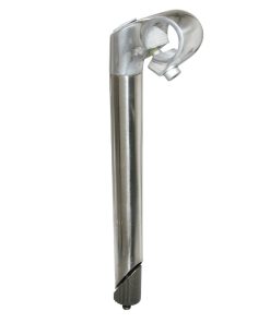 Potence Route-VTT A Plongeur 25.4 Argent L 40mm Pour Cintre Guidon 25.4mm (Longueur Plongeur 230mm)
