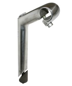 Potence Route-VTT A Plongeur 25.4 Argent L 80mm Pour Cintre Guidon 25.4mm (Longueur Plongeur 180mm)