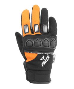 Gants Cross Adx Town Noir-Orange Fluo T 9 (M) (Homologue En 13594:2015)