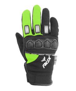 Gants Cross Adx Town Noir-Vert Fluo T 9 (M) (Homologue En 13594:2015)