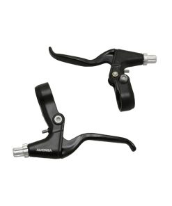 Levier de Frein VTT-VTC V-Brake 3 Doigts Newton Alu Noir (Paire Sur Carte)