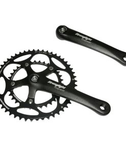 Pedalier Route Stronglight 9-10V. Impact Noir 165mm 48-34 Compatible 8V. (Axe Carre 107mm)
