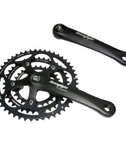 Pedalier Route Stronglight 9-10V. Impact Noir 172.5mm 48-38-28 Compatible 8V. (Axe Carre 115mm)