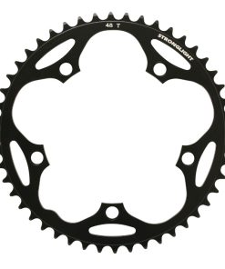 Plateau Route 5 Branches D.130 Stronglight Dural 48 Dents Noir Type Shimano 8-9V.