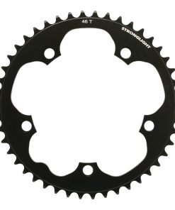 Plateau Route 5 Branches D.130 Stronglight Dural 46 Dents Noir Type Shimano 8-9V.